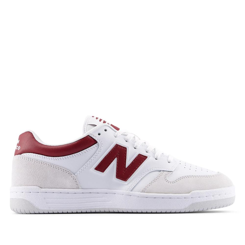 Buty unisex New Balance BB480LIR - białe