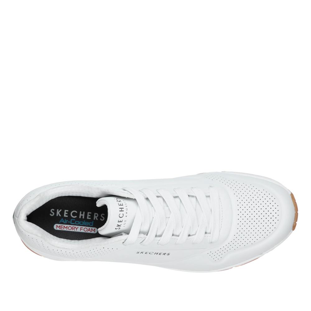 Buty Skechers Uno Stand on Air 52458WHT - białe