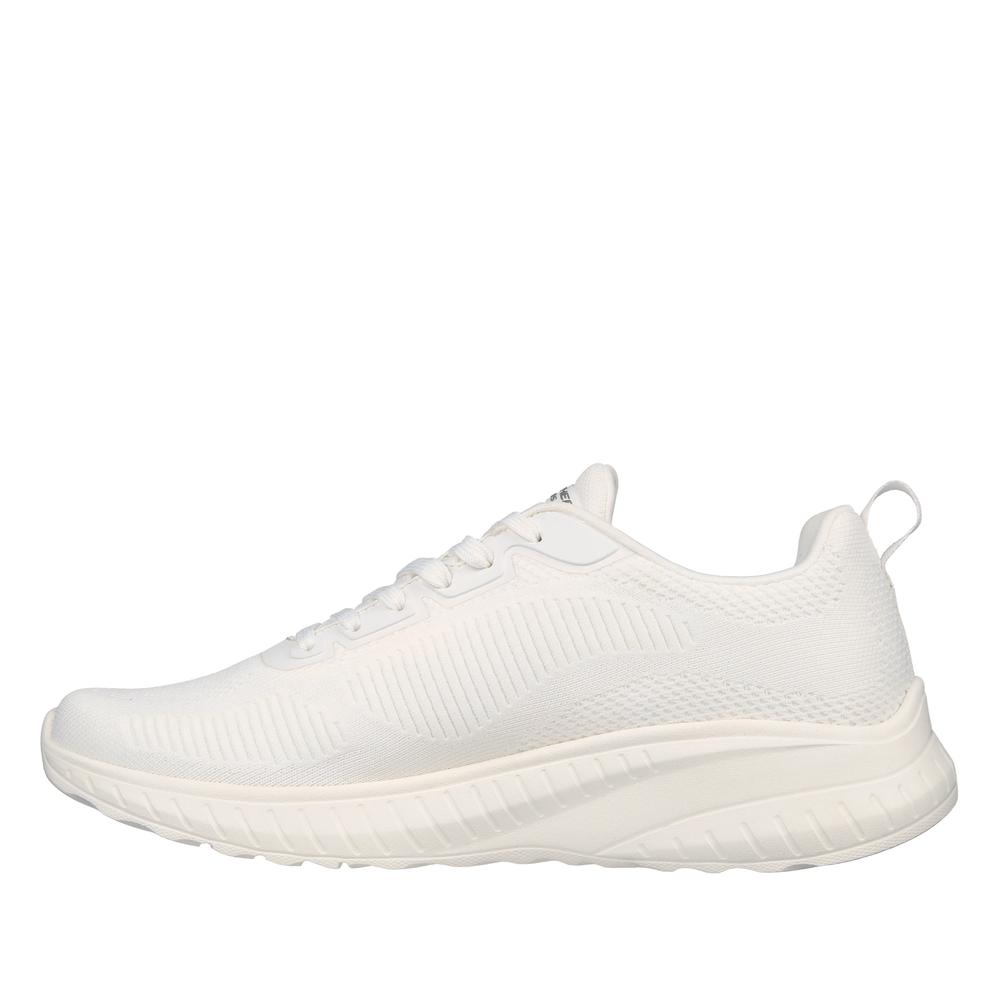 Buty męskie Skechers Bobs Squad Chaos Prism Bold 118000OFWT - białe