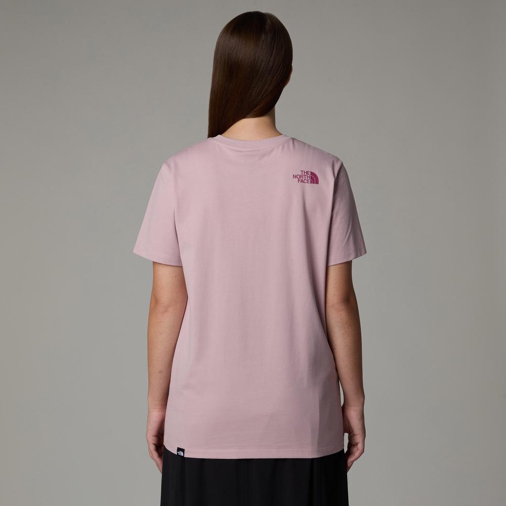 Koszulka damska The North Face Easy 0A8A6GA1O1 - różowa