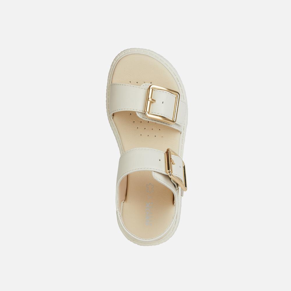 Sandały Geox Kodette Girl J45DBH000BCC1058 - białe