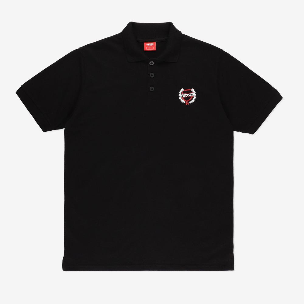 Koszulka Prosto Klasyk Polo Dine KL232MTEE3012 - czarna