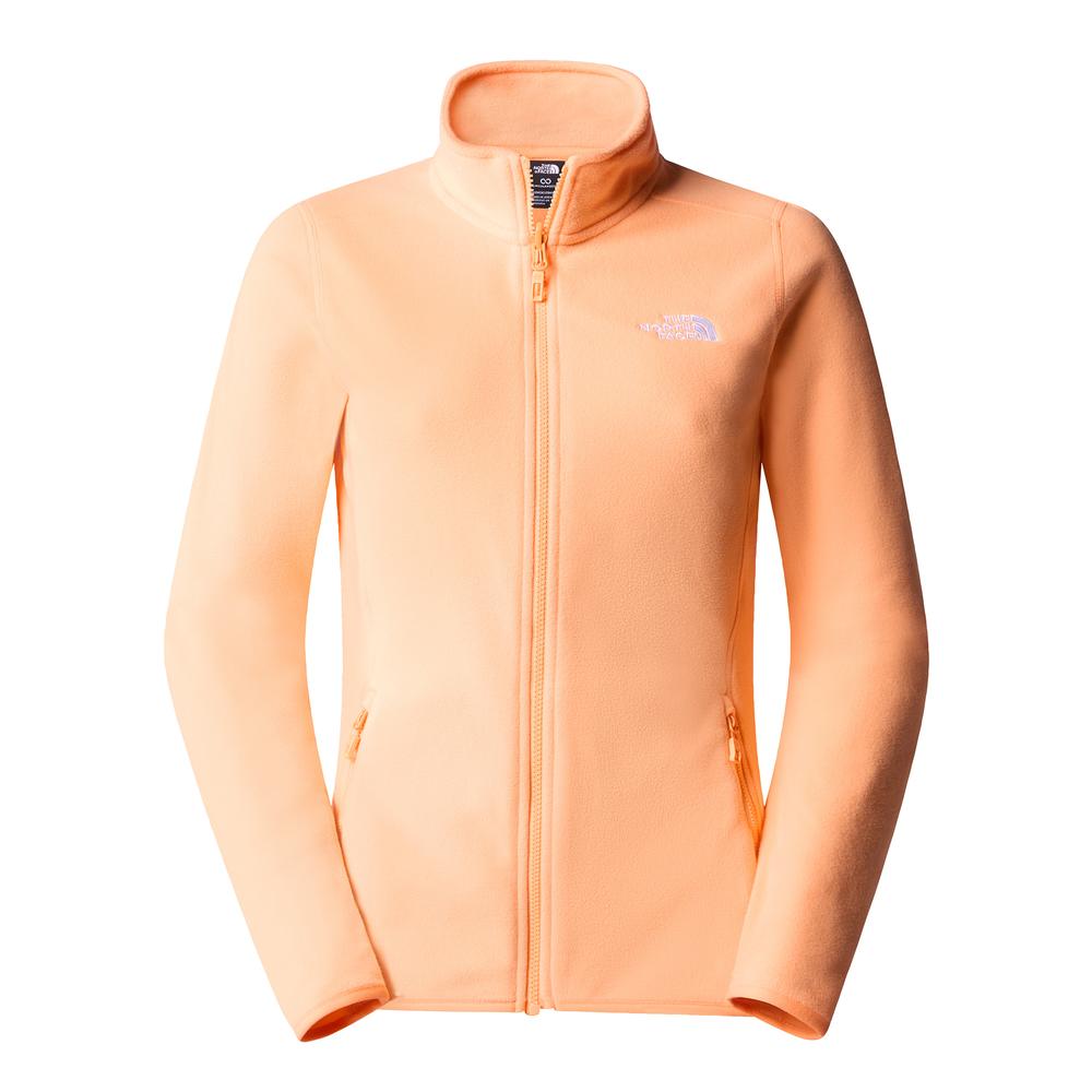 Bluza The North Face 100 Glacier Full-Zip Fleece 0A855OO041 - pomarańczowa