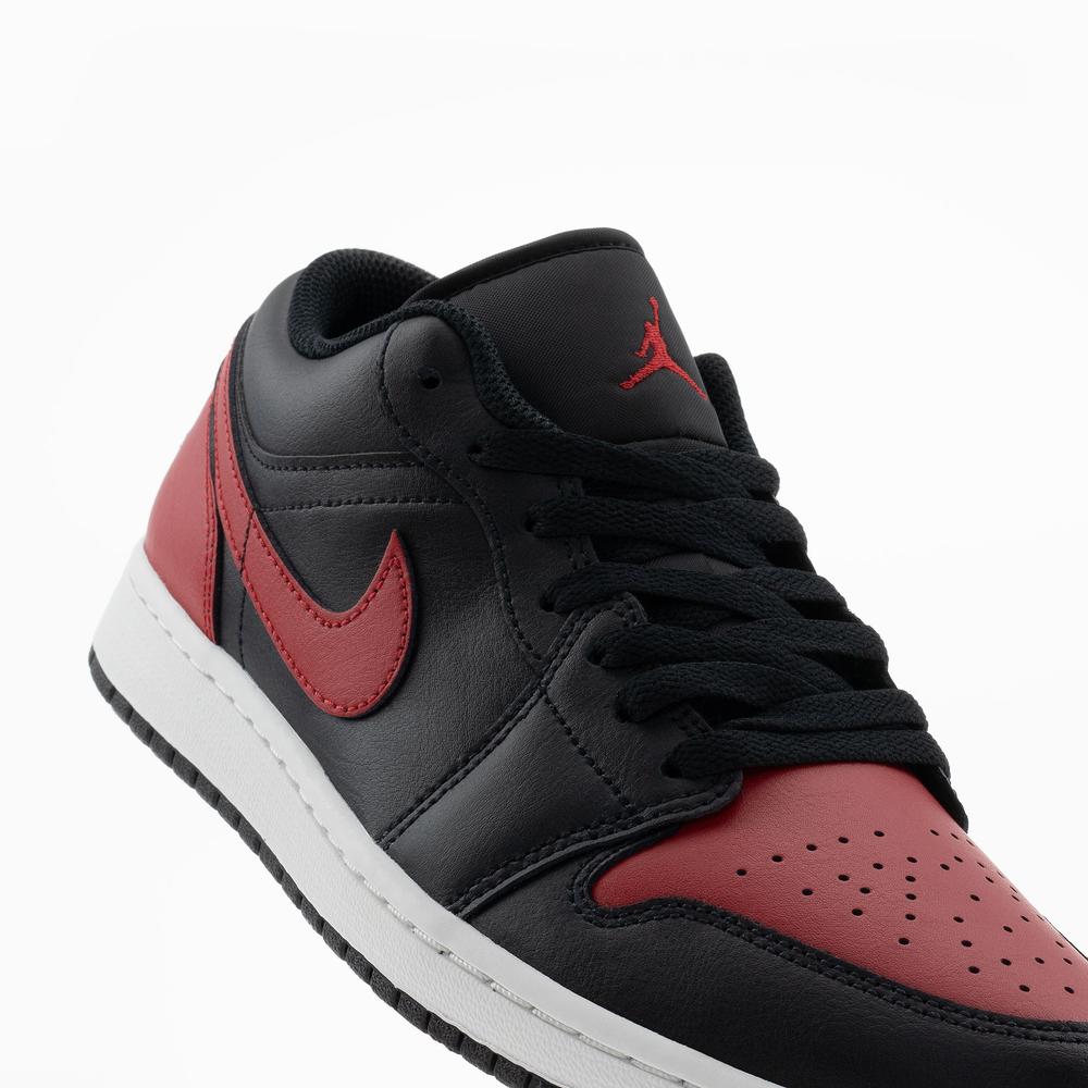 Buty męskie Nike Air Jordan 1 Low 553558-067 - czarno-czerwone