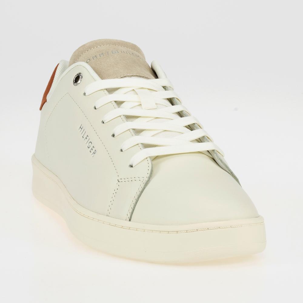 Buty Tommy Hilfiger Retro Court Clean Cupsole FM0FM04246-YBI - białe