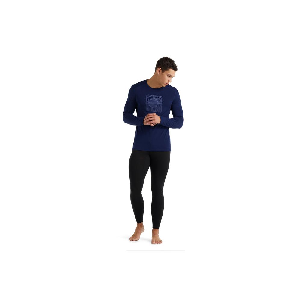 Icebreaker Merino 200 Oasis Long Sleeve Crewe Solar > 0A59KV4661