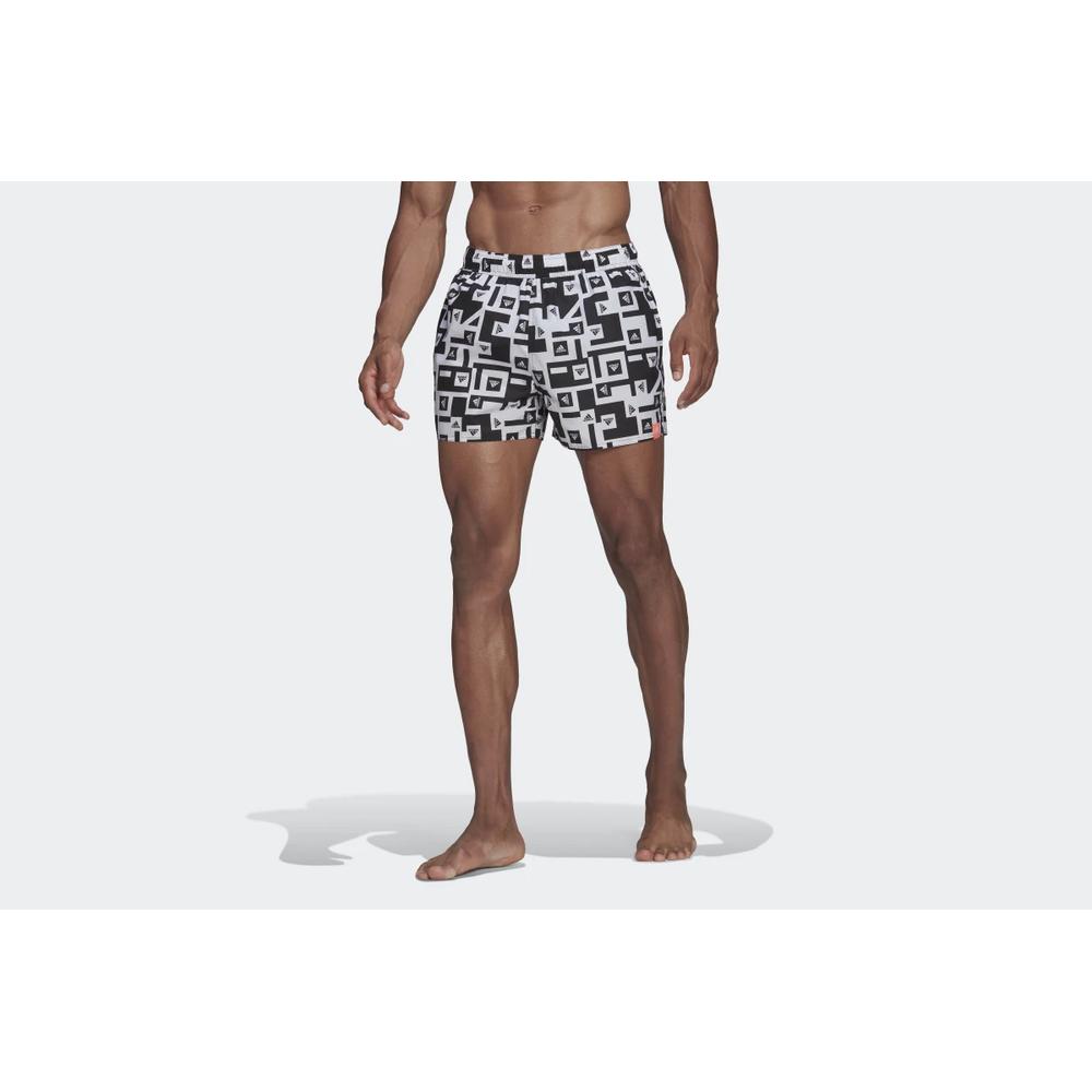 Spodenki adidas Graphic Swim Shorts HA3312 - czarno-białe