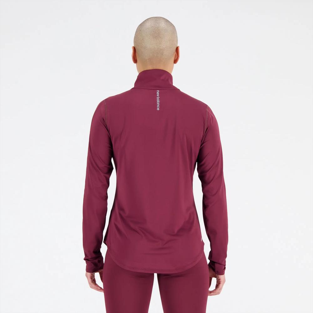 Bluza New Balance WT23227NBY - bordowa