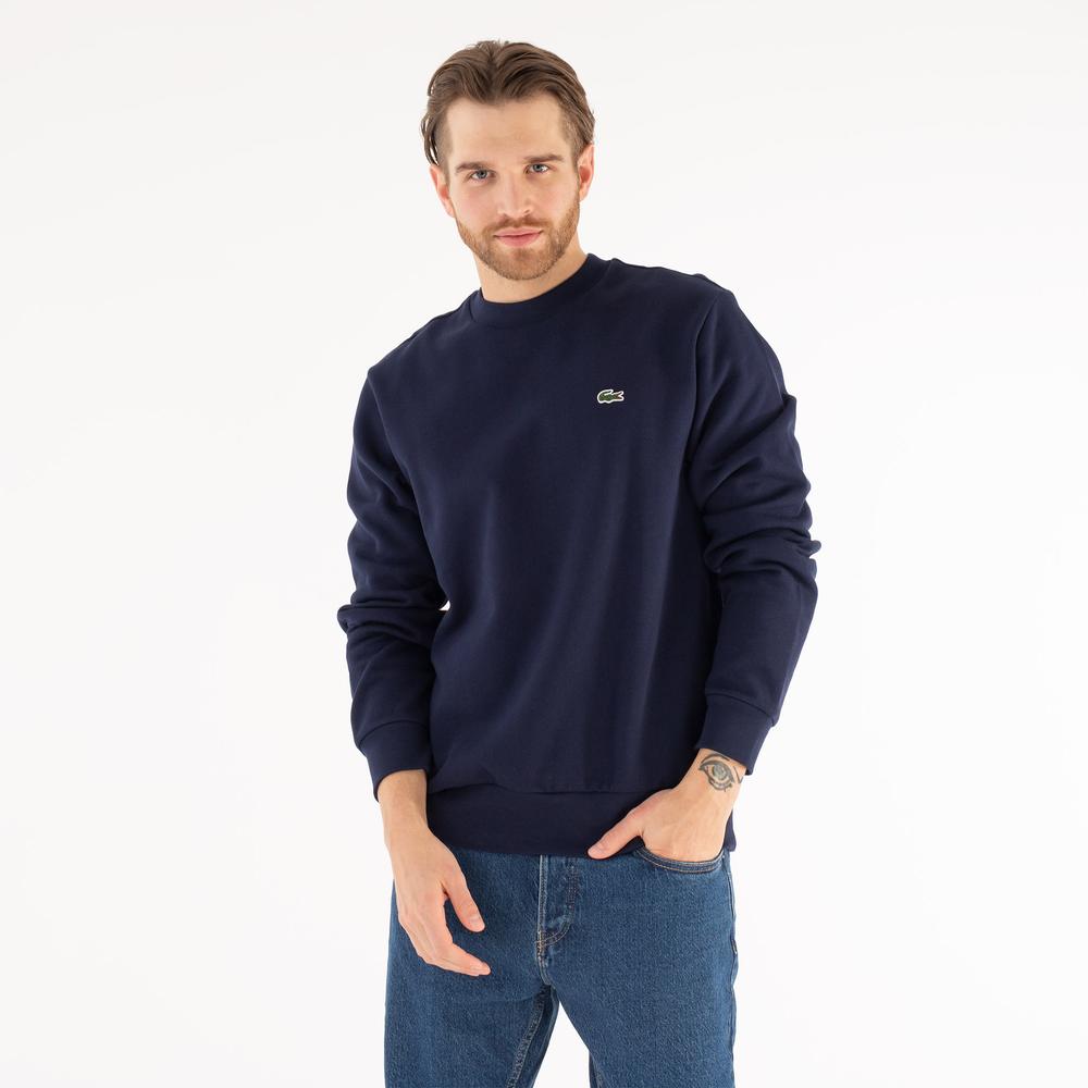 Bluza Lacoste Organic Brushed Cotton Sweatshirt SH9608-166 - granatowa