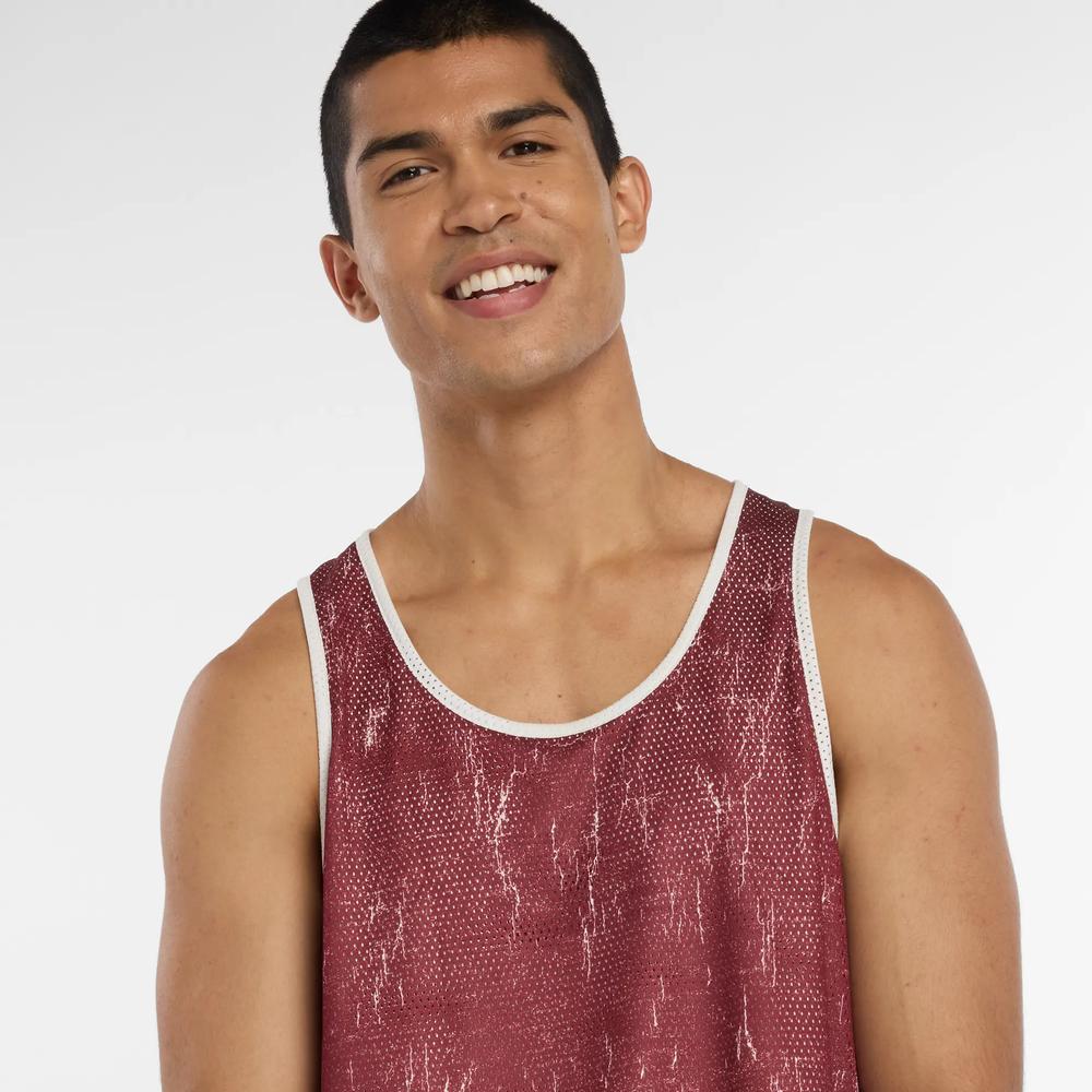 Koszulka męska New Balance MT53609MHB - bordowa