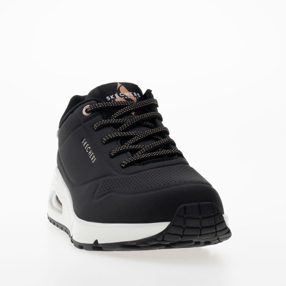 Buty damskie Skechers Uno Shimmer Away 155196BLK - czarne