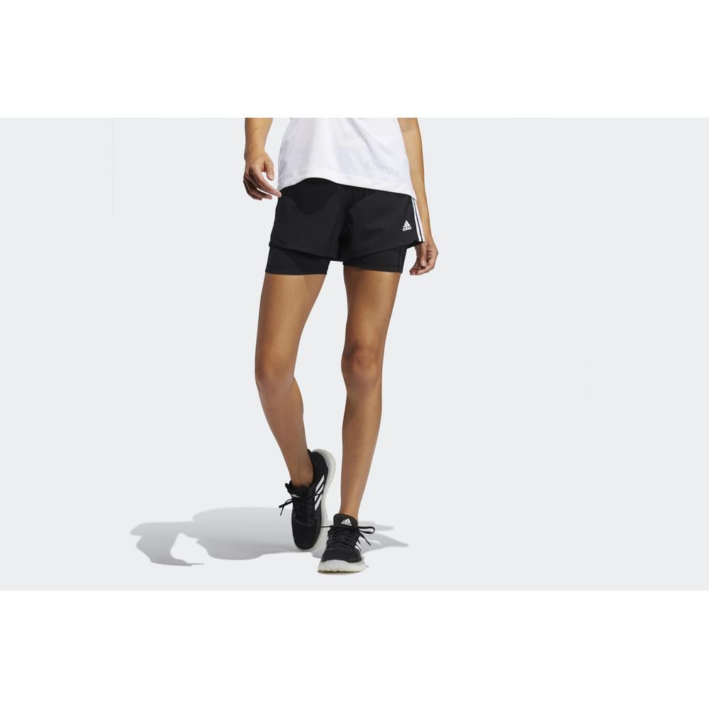 adidas Pacer 3-Stripes Woven Two-in-One Shorts > GL7686