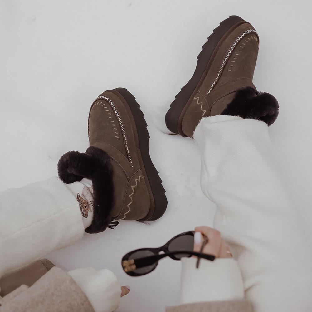 Buty damskie Emu Australia Sunnie W13333CHOC - brązowe
