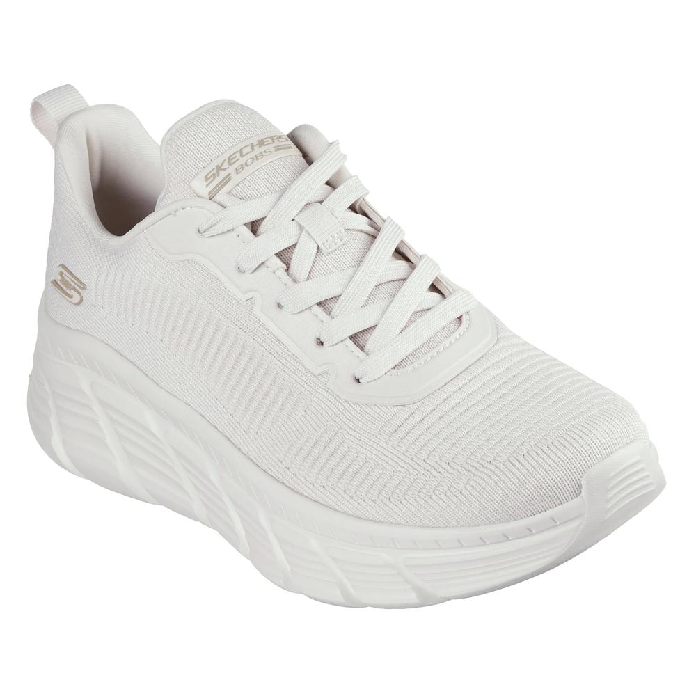 Buty damskie Skechers Bobs Sport B Flex Hi Flying Hi 117385OFWT - białe