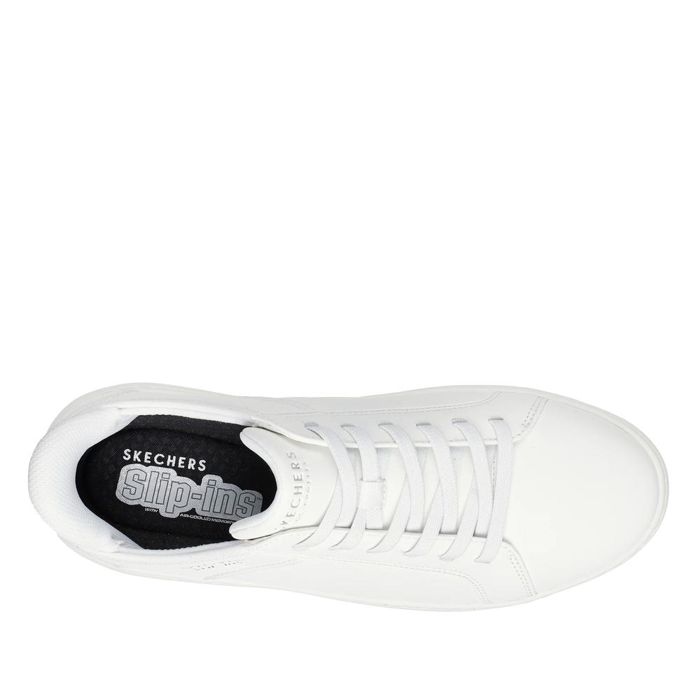 Buty Skechers Slip-ins: Court Break Double Vented 183177WHT - białe