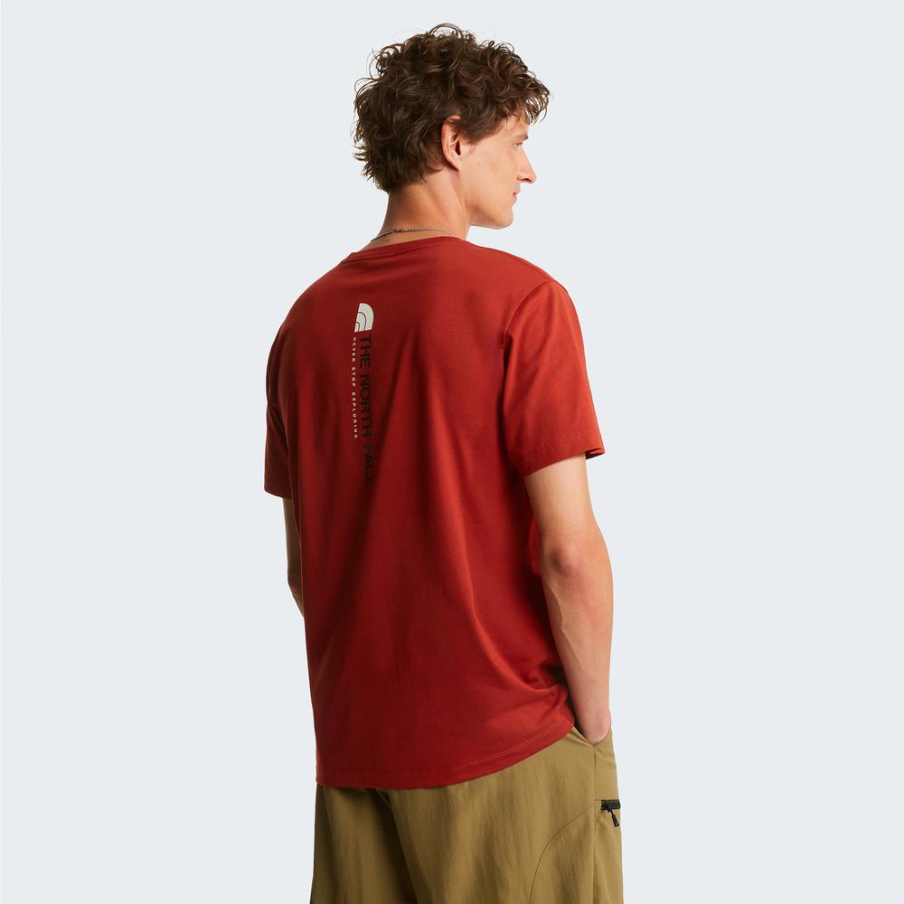 Koszulka męska The North Face Vertical 0A8GV1G6I1 - czerwona