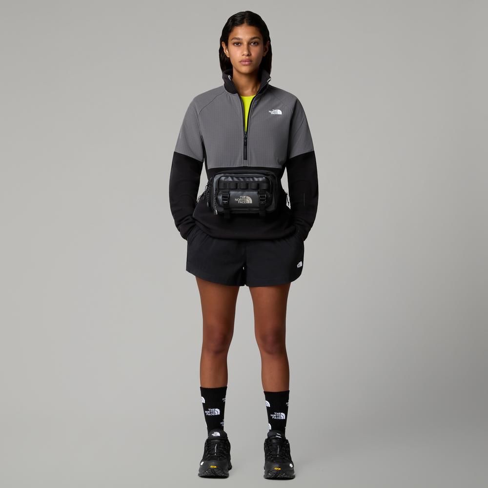 Bluza damska The North Face Glacier 1/2 Zip Fleece 0A89JBAFI1 - czarno-szara
