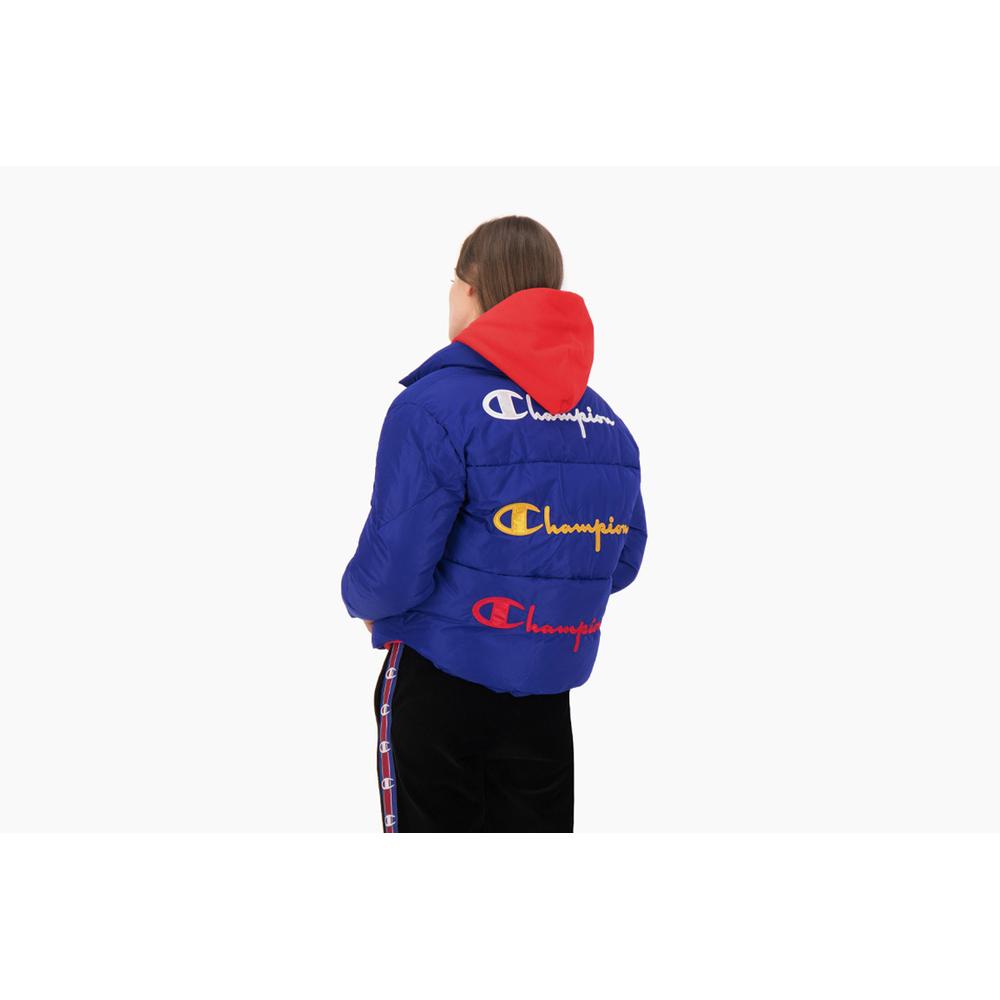 CHAMPION TRI LOGO CROPPED PUFFER JACKET > 112318-BS103