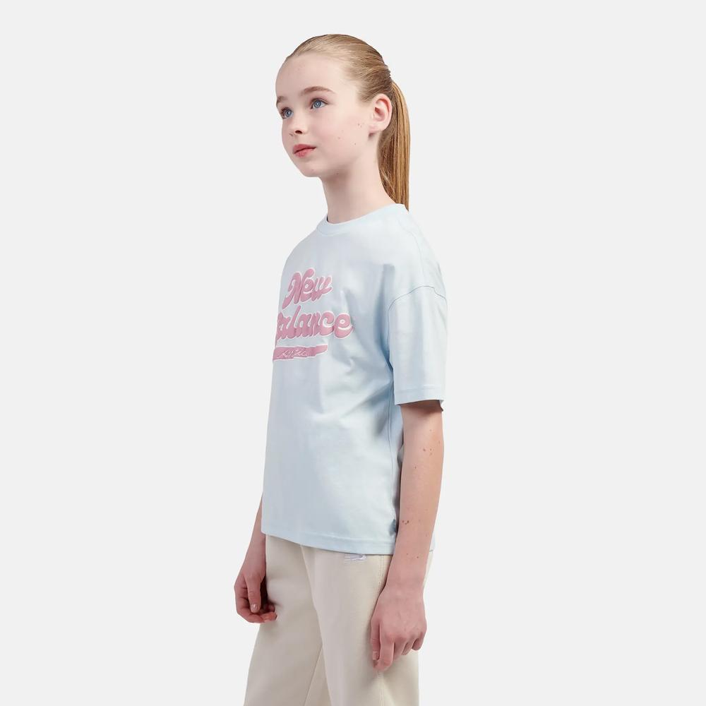 Koszulka dziecięca New Balance LAKG0192FRL - niebieska