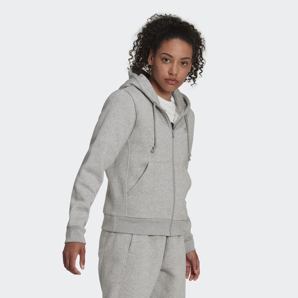 Bluza adidas All SZN Fleece Full-Zip Hoodie HJ8010  - szara