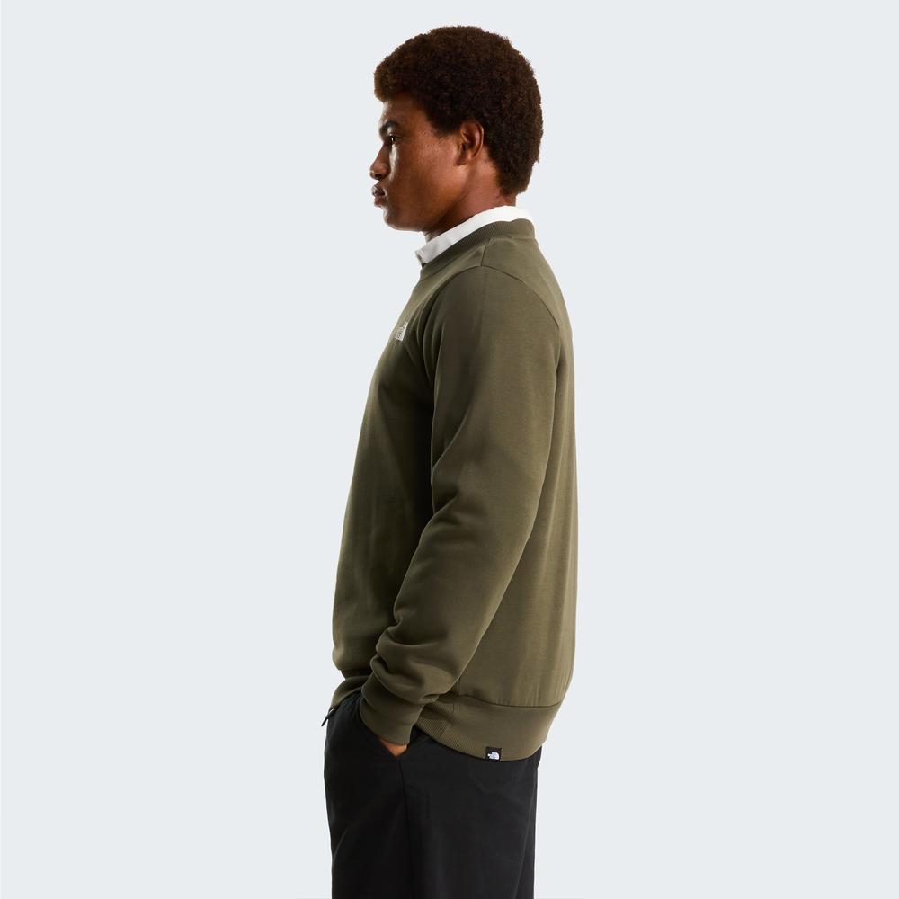 Bluza męska The North Face Simple Dome Crew 0A89FB21L1 - zielona