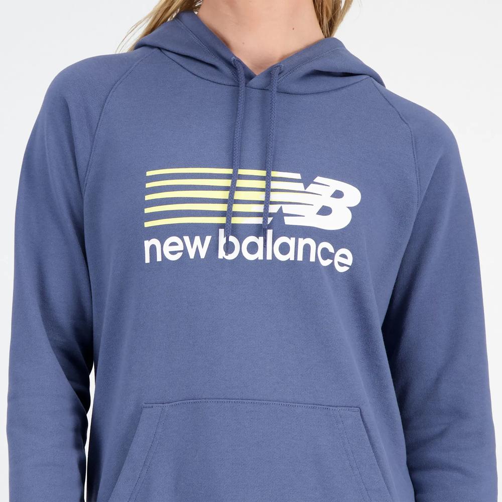 Bluza New Balance WT23800VTI - niebieska
