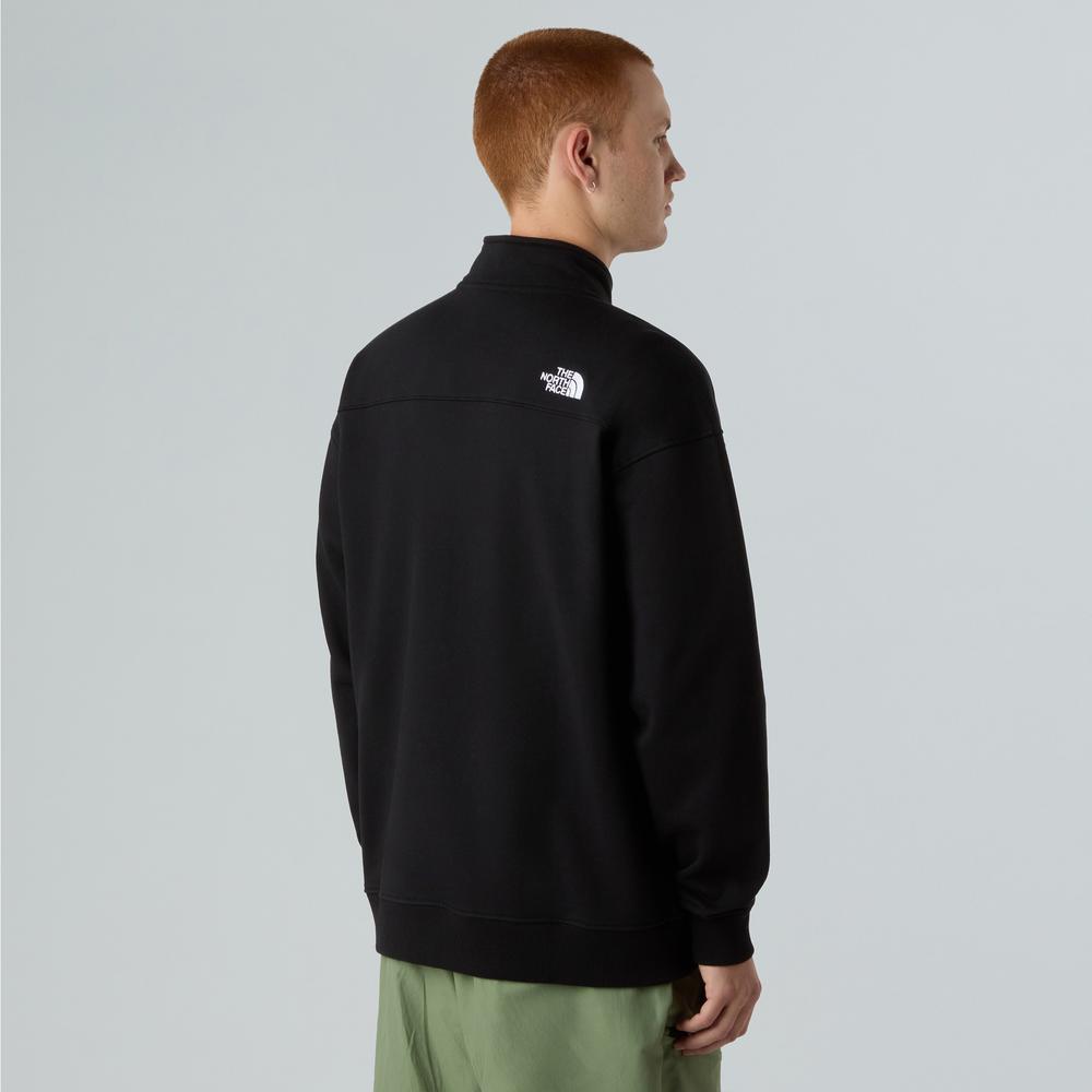 Bluza męska The North Face Oversize 1/4 Zip Crew 0A8F24JK31 - czarna