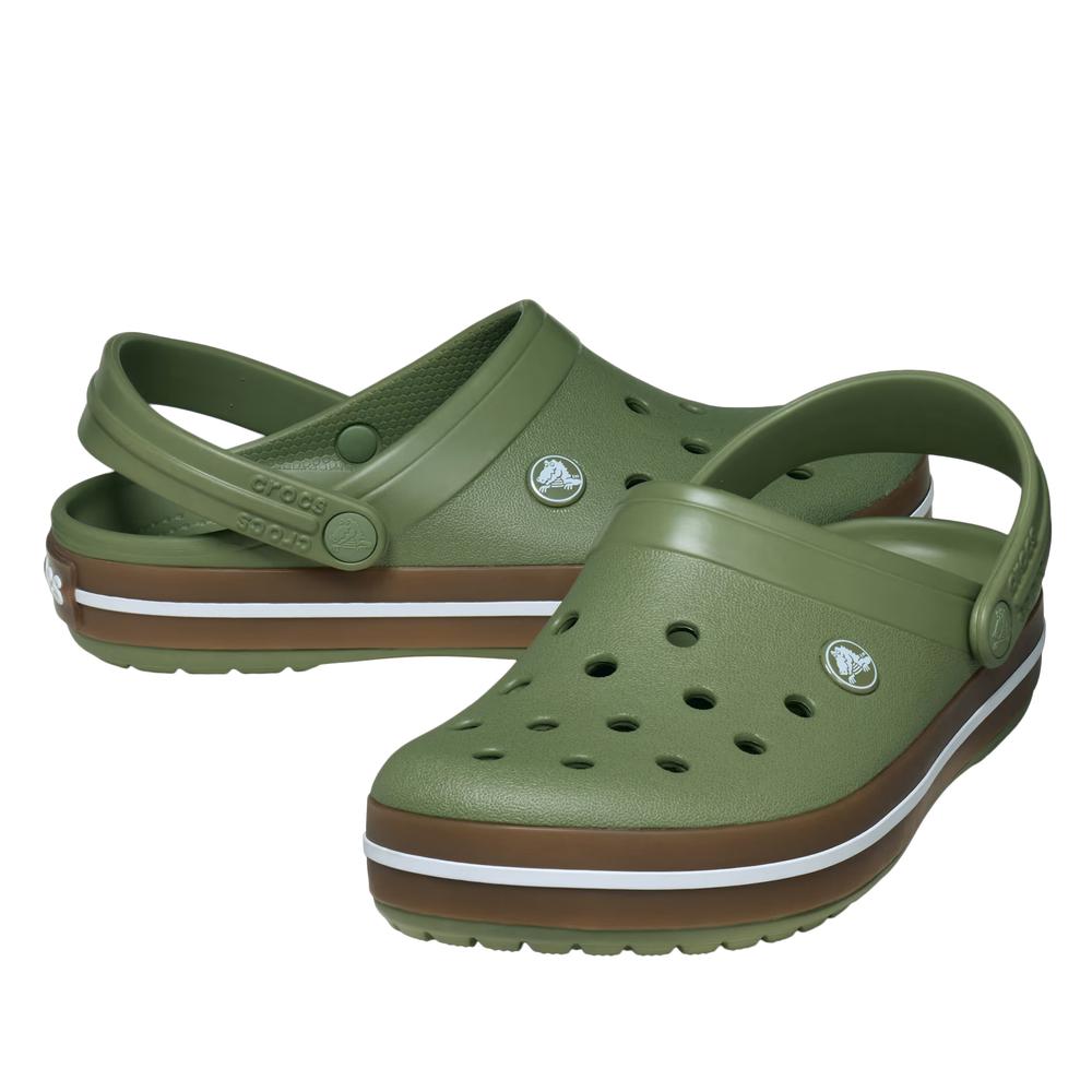 Klapki męskie Crocs Crocband Gum Clog 212756-3BX - zielone