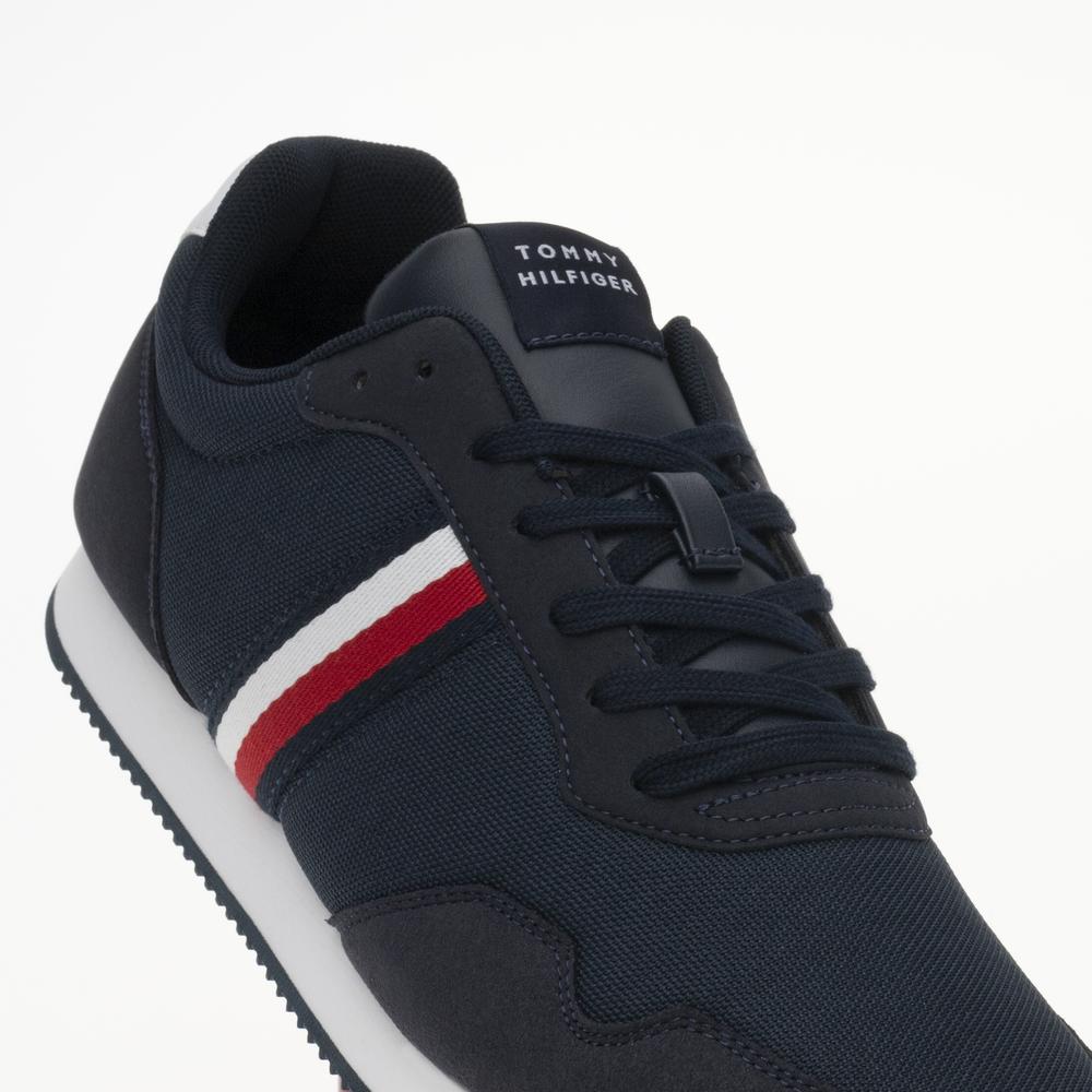 Buty Tommy Hilfiger LO Runner Mix FM0FM04958-DW5 - granatowe