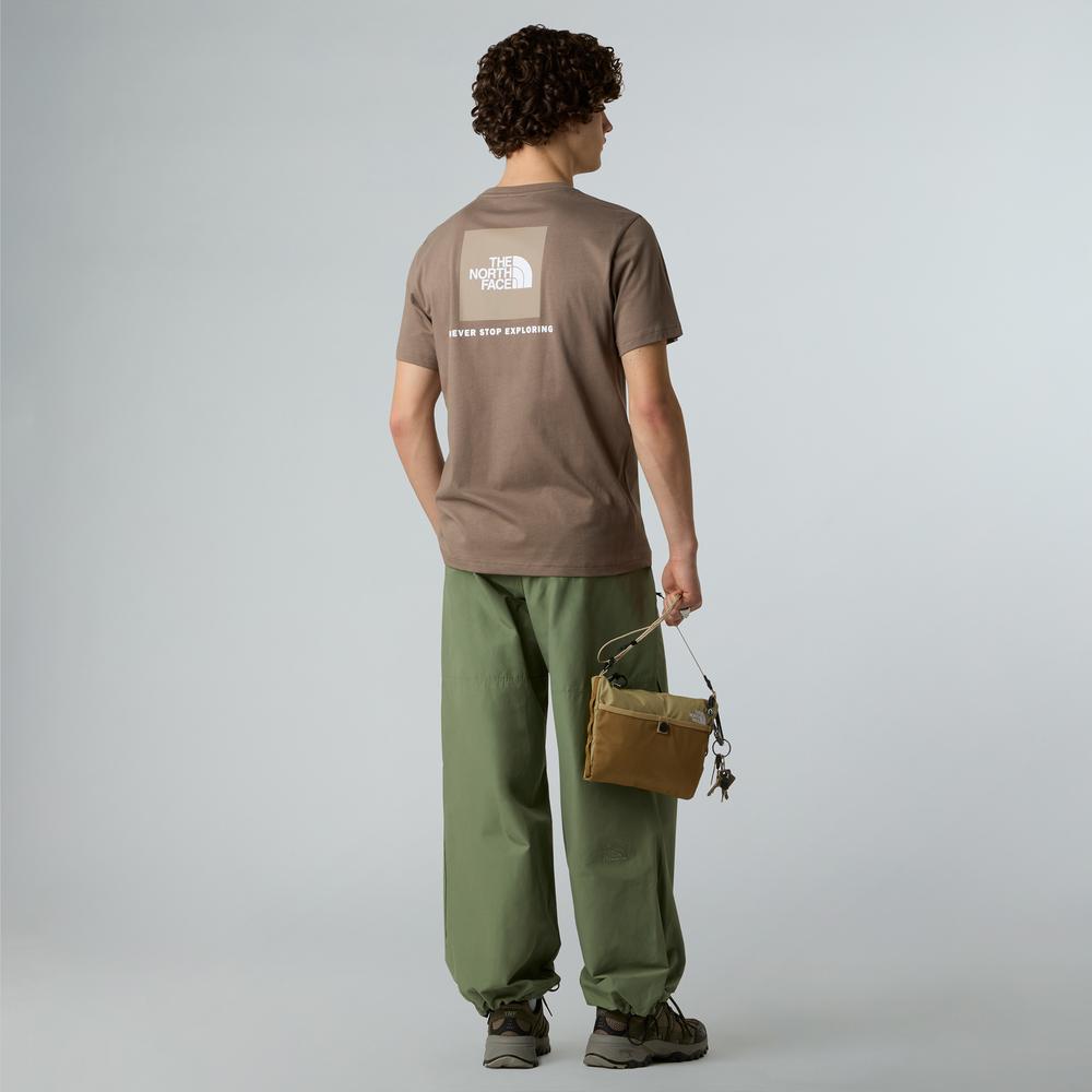 Koszulka męska The North Face Redbox 0A87NPE1Q1 - brązowa