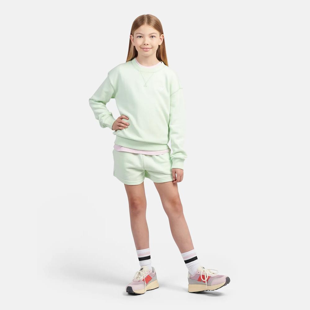 Bluza dziecięca New Balance LAKG0055MEW - miętowa