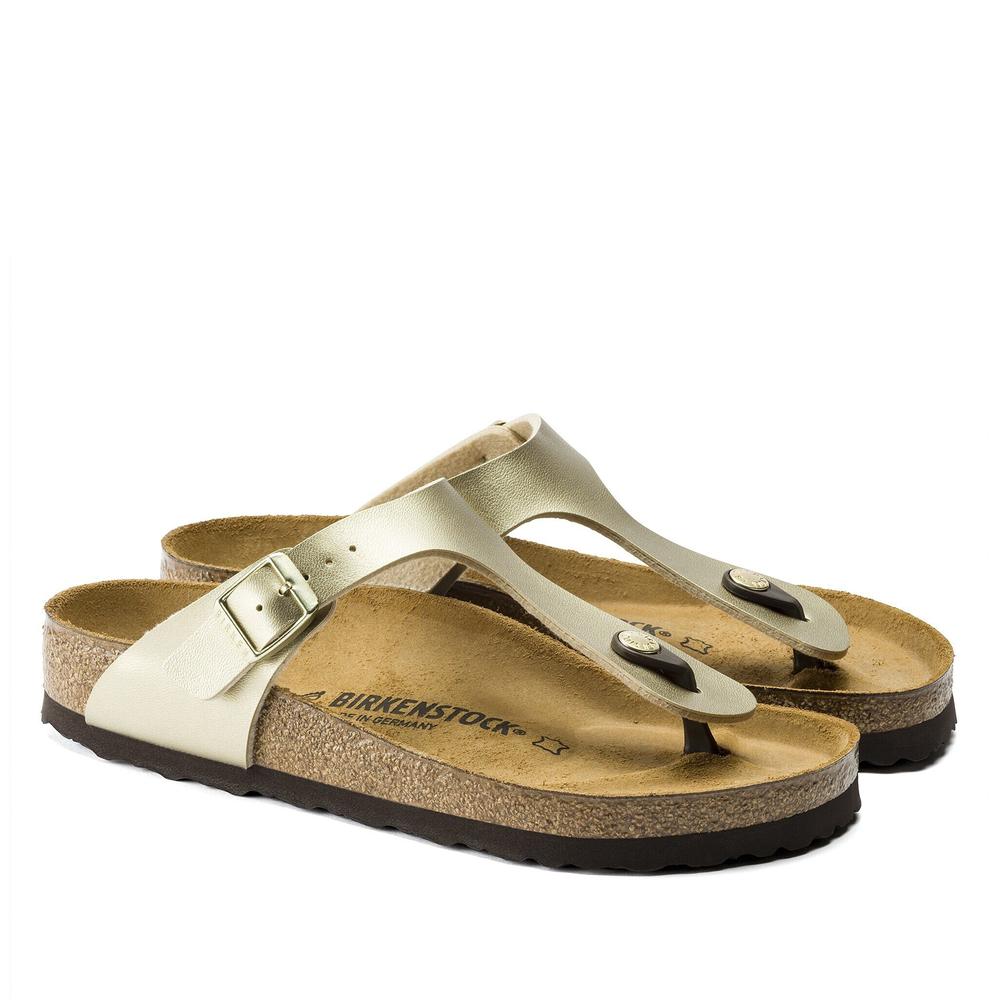 Japonki damskie Birkenstock Gizeh 1016108 - złote