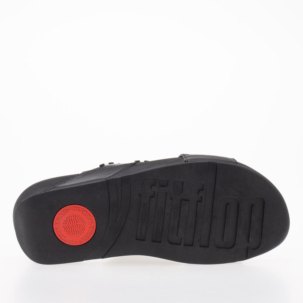 Klapki FitFlop Lulu Rubber GB2-001 - czarne