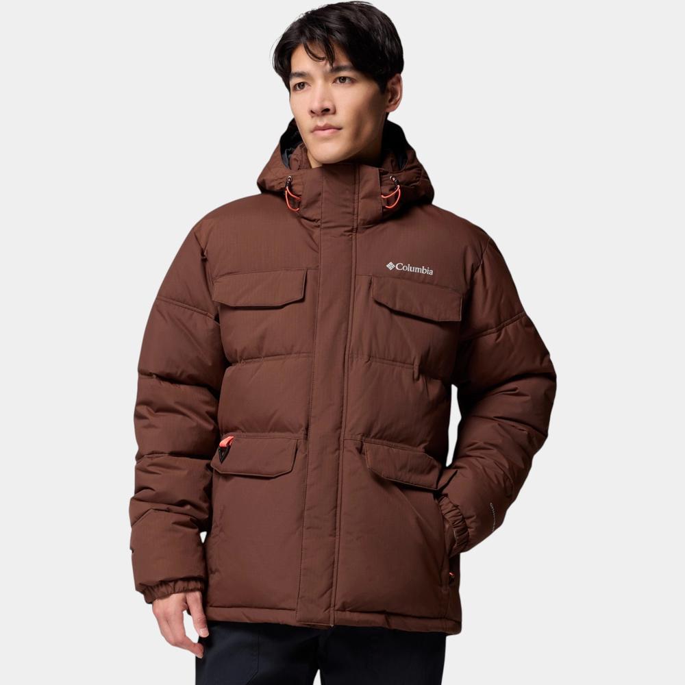 Kurtka męska Columbia Landroamer Hooded Puffer 2088081256 - brązowa