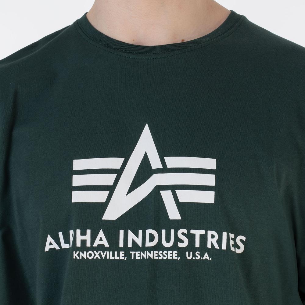 Koszulka Alpha Industries Basic T-shirt 100501610 - zielona