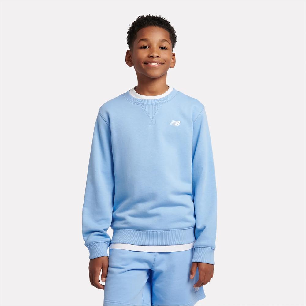 Bluza dziecięca New Balance LAKB0055ELE - niebieska
