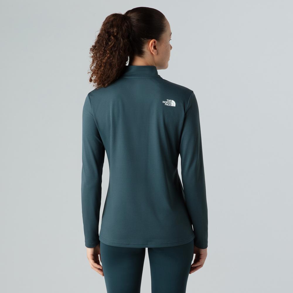Koszulka damska The North Face 1/4 Flex 0A8BRQBSA1 - zielona