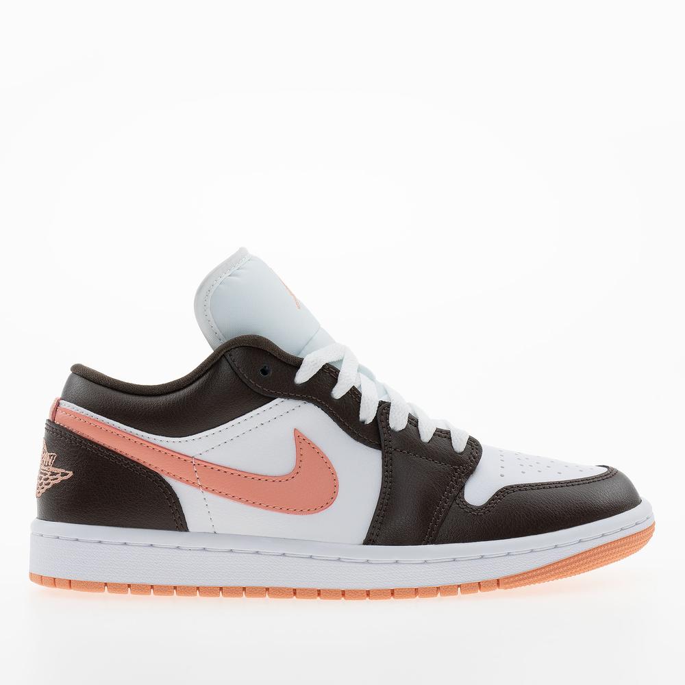 Buty damskie Nike Air Jordan 1 Low DC0774-182 - brązowo-białe