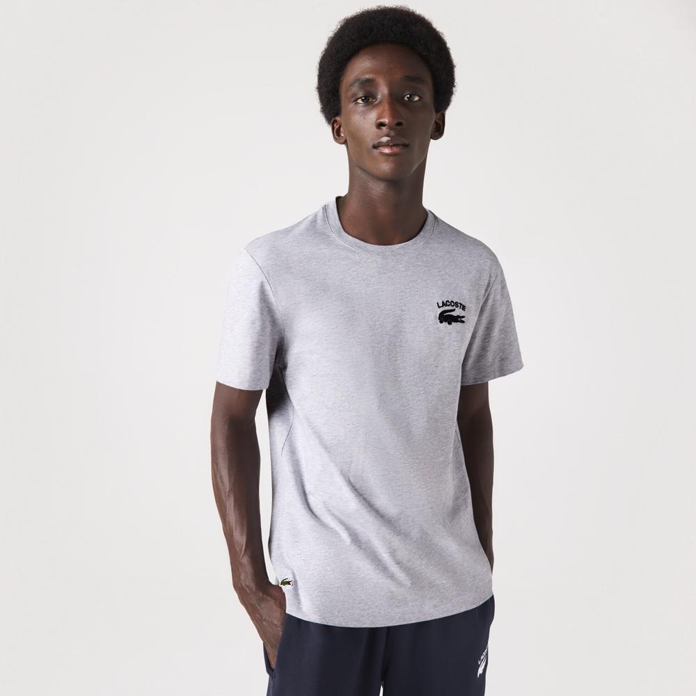 Koszulka Lacoste Regular Fit Cotton Jersey TH9665-CCA - szara