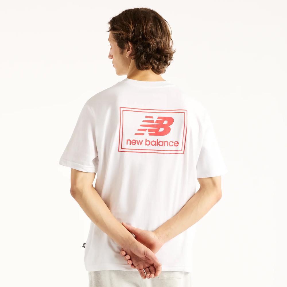 Koszulka męska New Balance Woven Label MT53928WT - biała