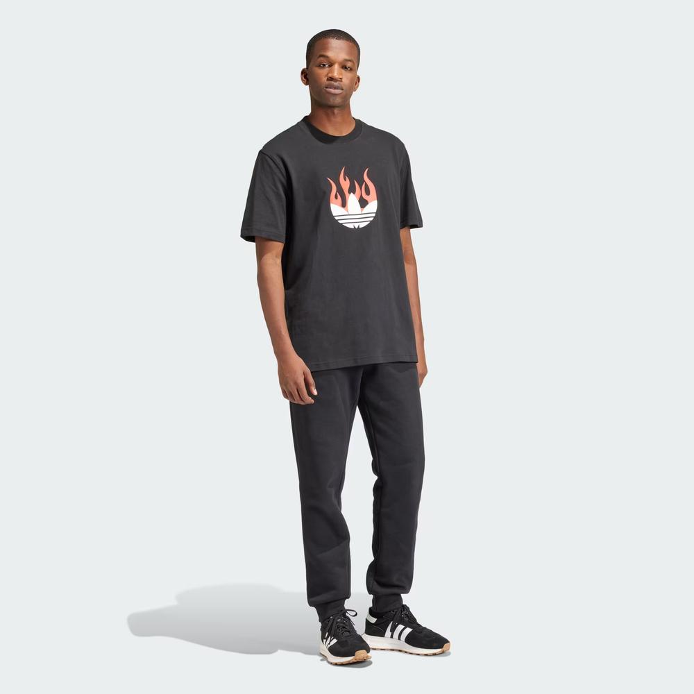 Koszulka adidas Originals Flames Logo IS0178 - czarna