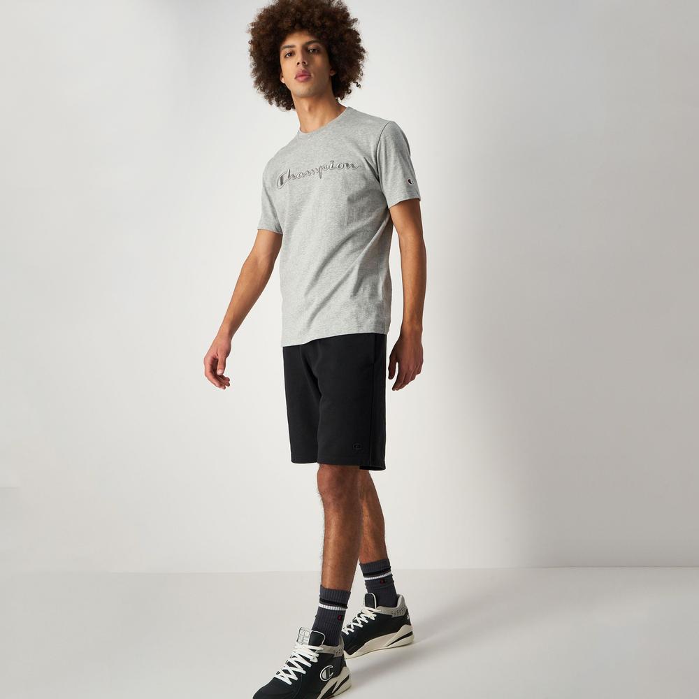 Spodenki Champion Embroidered Heavy Cotton Blend 218495-KK001 - czarne