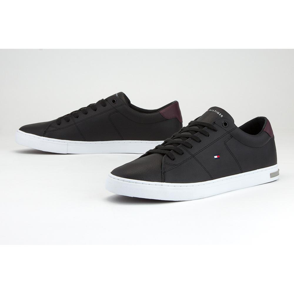 TOMMY HILFIGER ESSENTIAL LEATHER LOW-TOP > THFM0FM02977-BDS