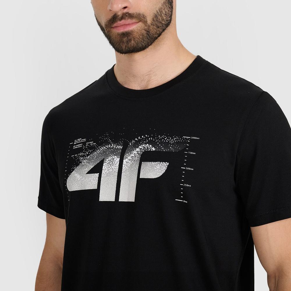 Koszulka męska 4F WAW25TTSHM235920S - czarna