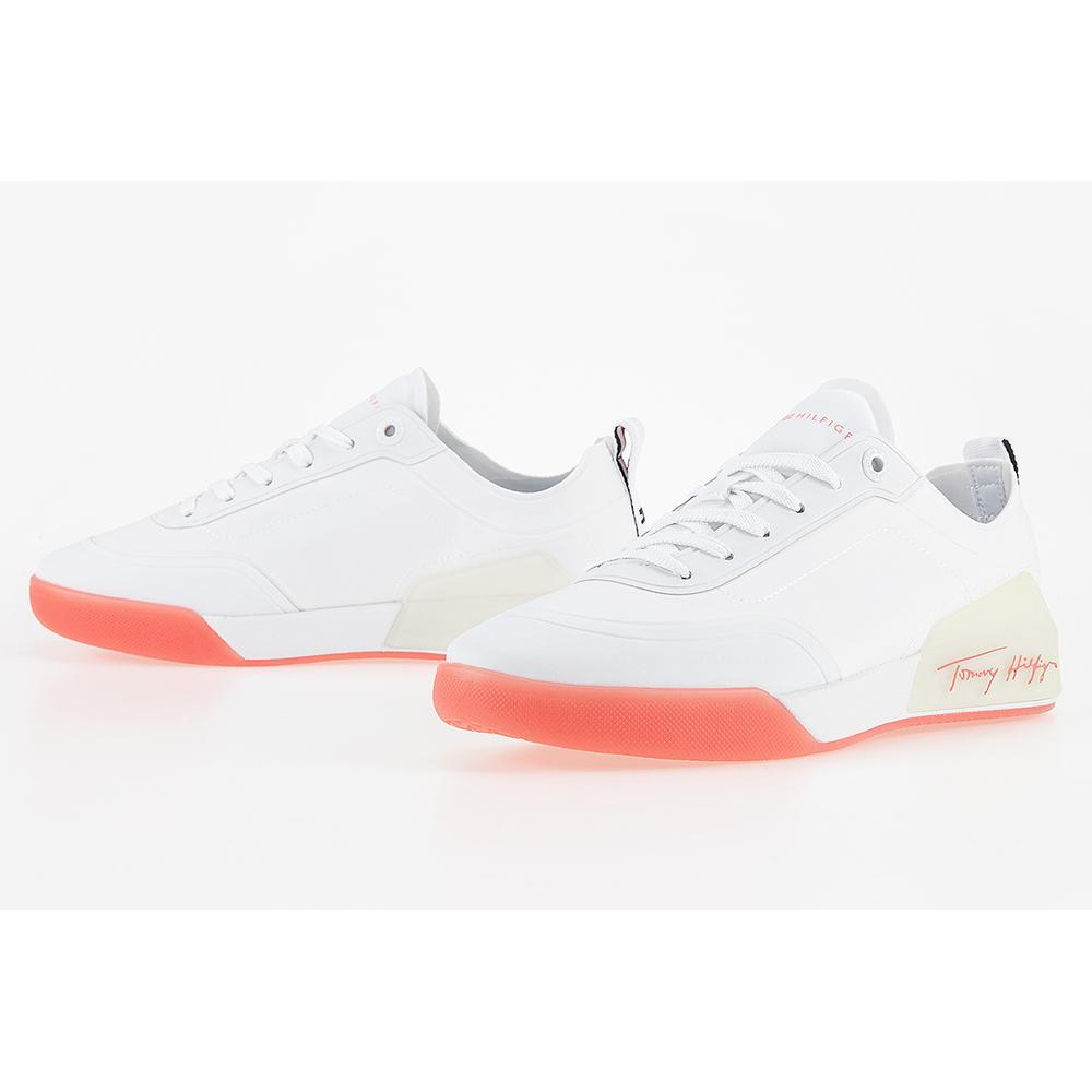 Buty Tommy Hilfiger Elevated Signature FW0FW06325-XKL - białe
