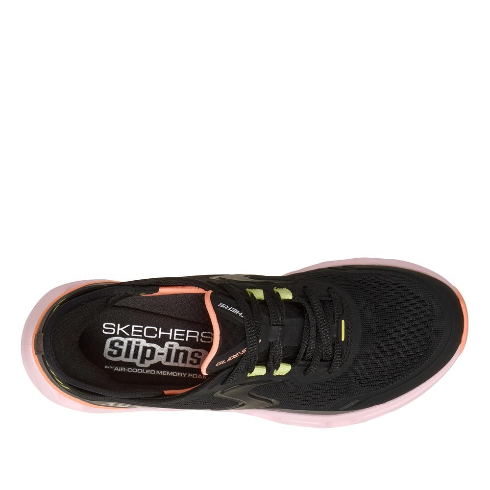 Buty damskie Skechers Slip-ins: Glide-Step Altus 150510BKMT - czarne
