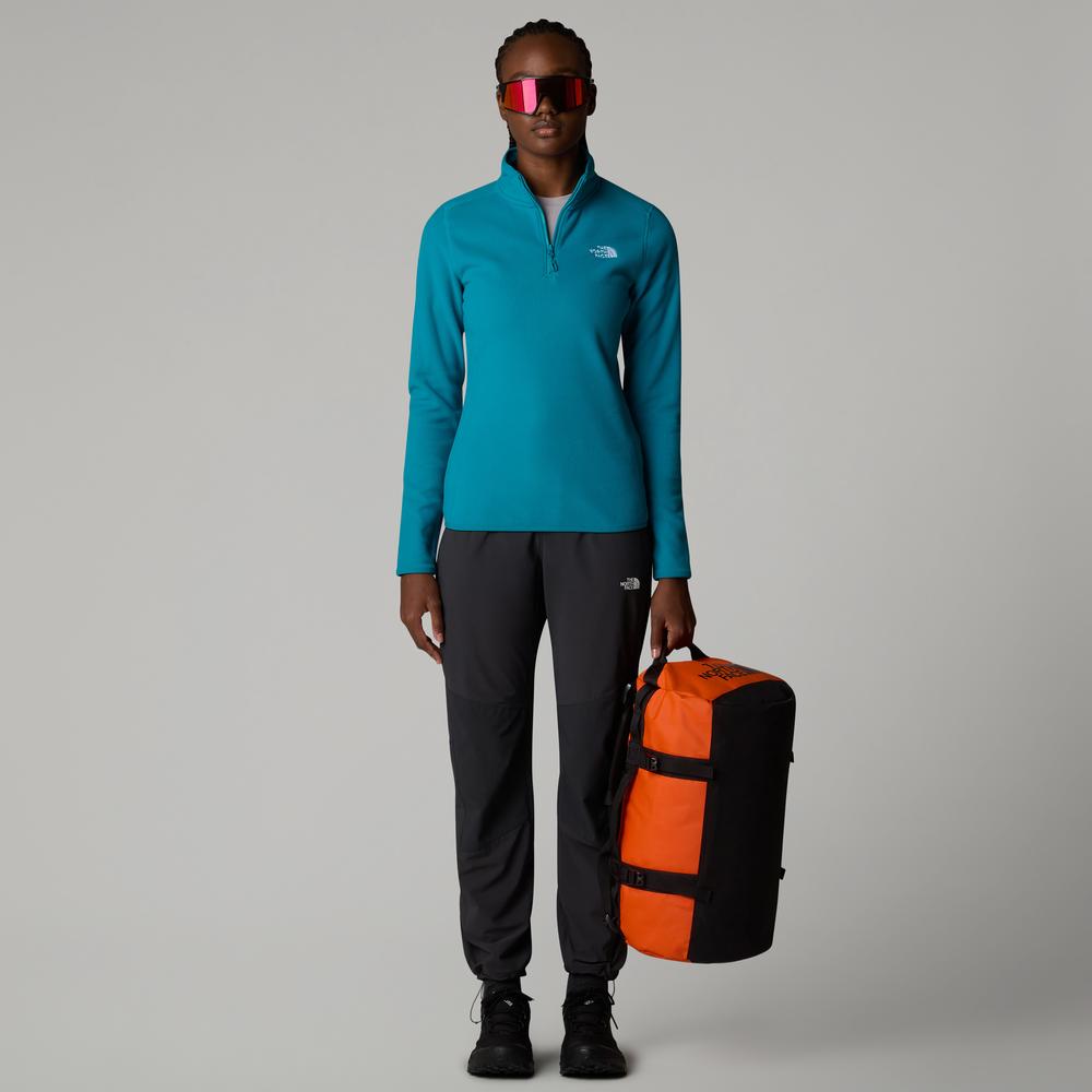 Bluza damska The North Face 100 Glacier 1/4 Zip Fleece 0A855M6GO1 - niebieska