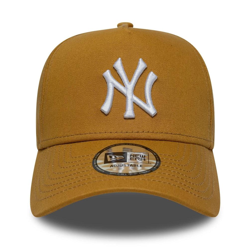Czapka unisex New Era Yankees MLB League Essential Beige 9FORTY E-Frame 60771716 - żółta