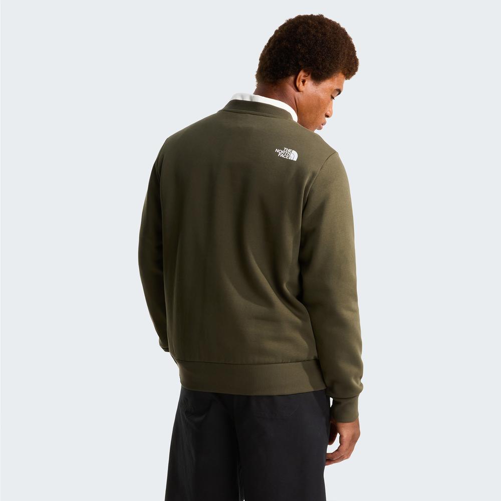 Bluza męska The North Face Simple Dome Crew 0A89FB21L1 - zielona