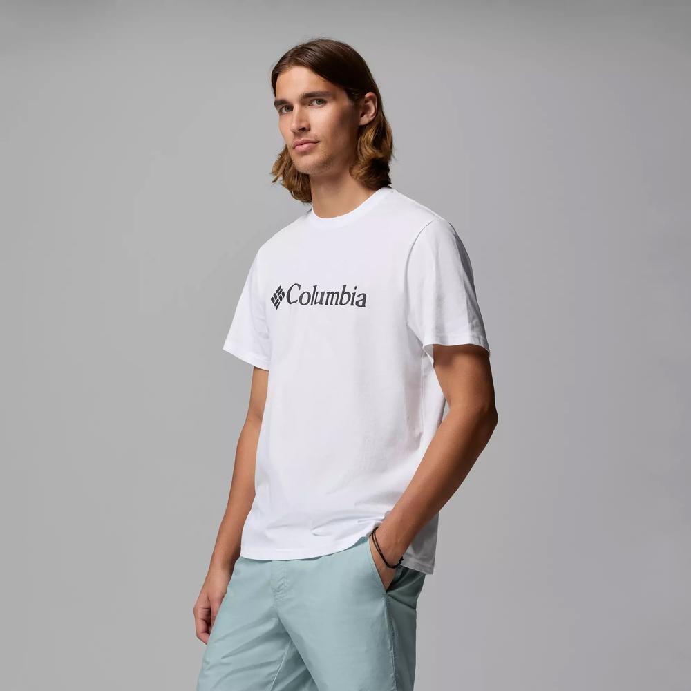 Koszulka męska Columbia CSC Basic Logo 2155001100 - biała